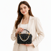 Élégant Charme de Sac en Chaîne de Perles Style Vintage, Accessoire Décoratif pour Sac Fourre-tout, Sac Bandoulière, Bijou de Mode DIY, Porte-clés