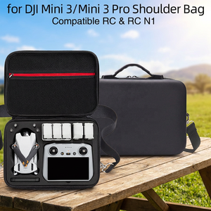 Étui de transport antichoc en EVA pour <span class=keywords><strong>DJI</strong></span> <span class=keywords><strong>Mini</strong></span> <span class=keywords><strong>3</strong></span> / <span class=keywords><strong>Mini</strong></span> <span class=keywords><strong>3</strong></span> <span class=keywords><strong>Pro</strong></span>, sac de rangement rigide étanche pour accessoires de drone <span class=keywords><strong>Fly</strong></span> <span class=keywords><strong>More</strong></span> <span class=keywords><strong>Combo</strong></span> - Product Image 3