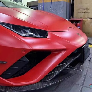 Fibre de carbone sèche de haute qualité pour Lamborghini <span class=keywords><strong>Huracan</strong></span> <span class=keywords><strong>EVO</strong></span> 2020 + diffuseur de lèvre de pare-chocs avant séparateur becquet Bodykit échappement - Product Image 5