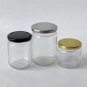 Bocaux en verre à face droite sans danger pour les aliments avec couvercle torsadé pour sauce à la mise en conserve à pression des cornichons - Product Image 2