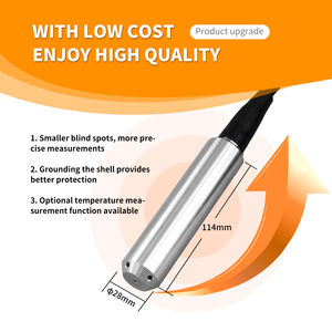 جهاز إرسال مستوى السوائل الهيدروستاتيكي القابل للغمر من JVLER OEM، مخرج تناظري 4-20 مللي أمبير، دقة 0.5%، مستشعر ضغط خزان الوقود المعدني - Product Image 3