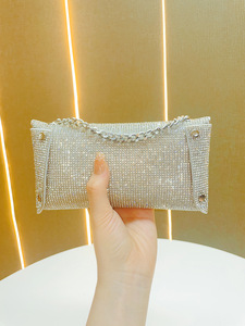 New Cross-border Chain Mobile Phone <b>Bag</b> <b>Small</b> Change Single Shoulder Crossover Clutch Dinner Unisex No Tanjing - Product Image 3