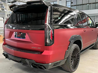 Pour Cadillac Escalade mise à niveau LD Style Kit de carrosserie large en Fiber de carbone avec nouvelle lèvre avant diffuseur arrière becquet capot gril