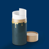 Boîte ronde personnalisée en carton brun américain pour cigares, avec alphabet de marque, pour comptoir de vente au détail