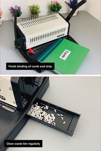 Thiết Bị Văn Phòng Máy Tính Để Bàn Mini Comb <span class=keywords><strong>Binding</strong></span> Máy <span class=keywords><strong>A4</strong></span> A5 Tất Cả Di Chuyển - Product Image 5