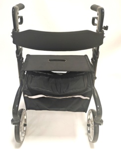 รถช่วยเดินแบบ 4 ล้อ ทำจากคาร์บอนไฟเบอร์น้ำหนักเบาพิเศษ สำหรับผู้สูงอายุ พับเก็บได้ ปรับความสูงได้ - Product Image 2