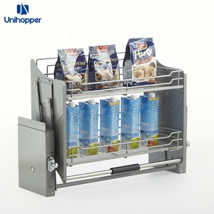 Nhà Sản Xuất Điều Chỉnh Nano Mạ Kéo Xuống Tủ Bếp Lift Giỏ - Product Image 3