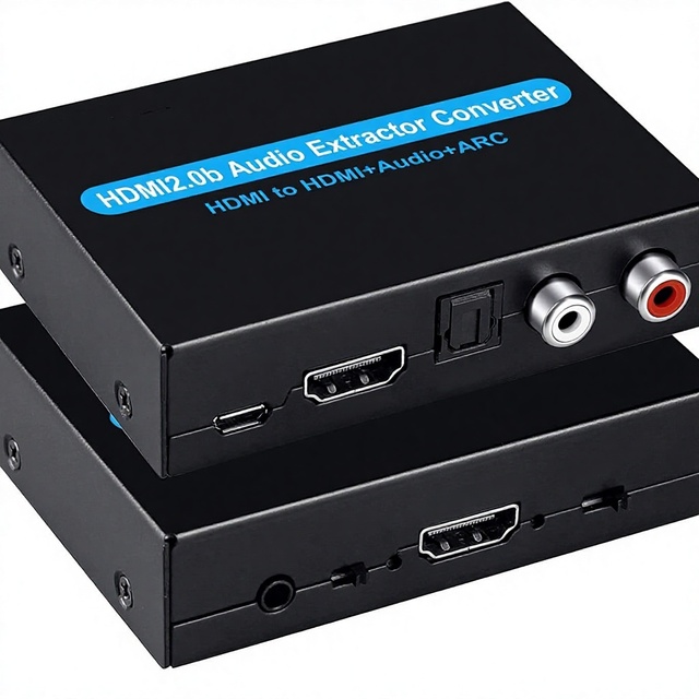 Hardrock for Audio Splitter with ARC Optical Output Left/Right Channels 4K 60Hz HDR HDCP Bypass and Audio Decoding