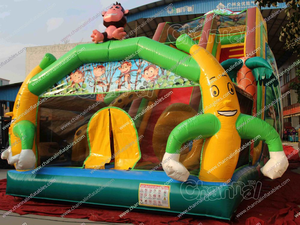 Inflatable Monkey Banana Slide Playground Course Custom logo Inflatable House Rabbit <strong>Balloon</strong> Bouncing Castle Outdoor <strong>Climbing</strong> - Product Image 3