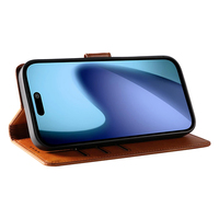 Casing HP Lipat Kulit PU untuk iPhone 17 - Penutup Berdiri dengan 3 Slot Kartu, Penutup Magnetik & Pelindung Anti Benturan