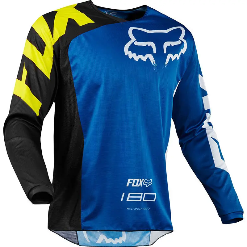 Custom Made Blank Downhill Cycling Jerseys Long Sleeve Team Mountain Bike Motorcycle MTB Shirt Cycling Jersey