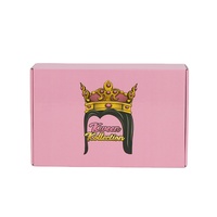 Boîtes d'expédition personnalisées recyclables en promotion avec pelliculage mat et logo personnalisé, boîte de livraison en carton ondulé pour perruques