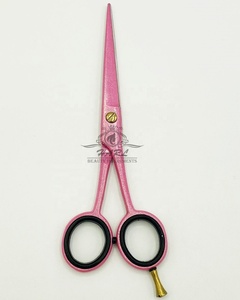 Tijeras de peluquería personalizadas de 6 pulgadas con mango de acero inoxidable, tijeras de peluquería rosa para salones y barbería - Product Image 4