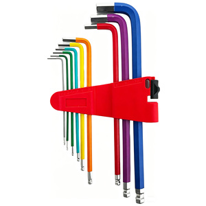 9 in 1 Folding Hex Wrench Kit <b>T</b> Handle Design Allen <b>Key</b> for Mechanical Equipment Service - Product Image 4