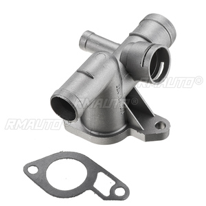 ชุดอัพเกรดหน้าแปลนน้ำหล่อเย็นอะลูมิเนียม6ชิ้นสำหรับ06A121133J MK4กอล์ฟ VW สำหรับ Jetta GTI 1.8T 2000-2005สำหรับ Audi TT 2000-2002 - Product Image 2