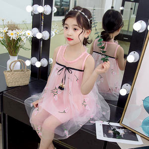 Dernières créations de robes sans manches brodées pour filles, vêtements pour enfants, robes pour bébés, vêtements pour filles - Product Image 3