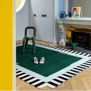 Customizable Modern Elegant Hand Tufted Wool <b>Rug</b> Contemporary Oval Carpet Set for Bedroom Hotel Picnic Soft Versatile for Home - Product Image 2