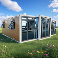 Maison portable extensible à 2 chambres - Maisons préfabriquées pliables en conteneurs de 20 pieds/40 pieds, design modulaire moderne pour cabines de luxe