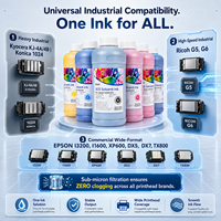 Tinta Ecológica de 1000 ml para Impresoras Epson I3200 TX800 XP600 DX5DX7, Directo de Fábrica, para Impresión de Patrones en Azulejos de Cerámica