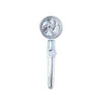Pommeau de douche à main à ventilateur rotatif à 360 degrés avec petit pommeau de douche en ABS à jet d'eau à ventilateur turbo