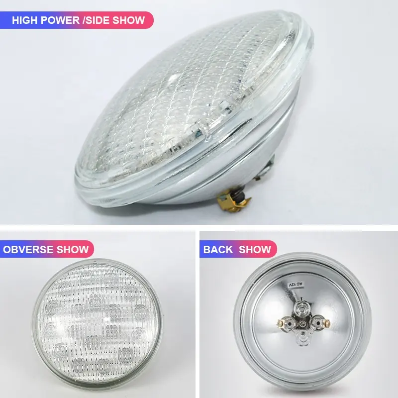 Lampe led Par56 classique, imperméable, éclairage de piscine, rvb, 35w