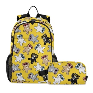 Feifeiyu Fashion Design Custom Doughnut Design <b>School</b> <b>Backpack</b> Lunch Cool Bag Set for Children - Product Image 1