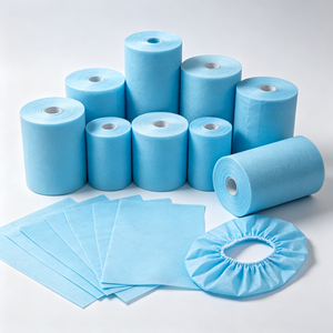 Vente en gros usine – Matière première personnalisée 30-50 g/m² bleu clair pour couvre-chaussures jetables en tissu non tissé SS - Product Image 2