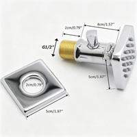 Ensemble de douche thermostatique en laiton brossé, pommeau de douche carré mural, 6 jets de massage corporel pivotants, plusieurs finitions