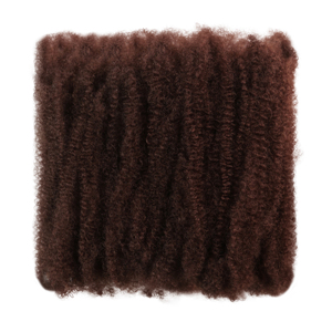 Extensioni per capelli ricci afro da 12 pollici, resistenti, a bassa temperatura, ignifughe, con effetto finto dreadlock e punte ricce - Product Image 3