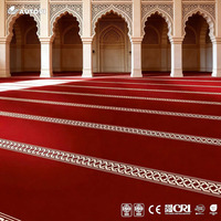 Tapis de mosquée grande largeur, rouleau mural de 4m ou 5m, design personnalisé, tapis de salle de prière pour espaces publics