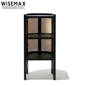WISEMAX mobili Mid centtry moderna struttura <span class=keywords><strong>in</strong></span> legno comodino comodino comodino con retro <span class=keywords><strong>in</strong></span> legno <span class=keywords><strong>in</strong></span> Rattan - Product Image 3
