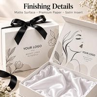 Boîte d'emballage de luxe pour perruques avec fermeture magnétique, emballage pour extensions de cheveux avec intérieur en satin, grande taille, boîte cosmétique pour perruques