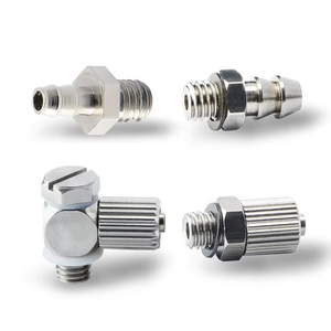 Connecteurs coudés droits miniatures en acier inoxydable de type tour, raccord femelle, tête hexagonale MS-5/3HLH-4 MS-5/3HL-6/4 - Product Image 1