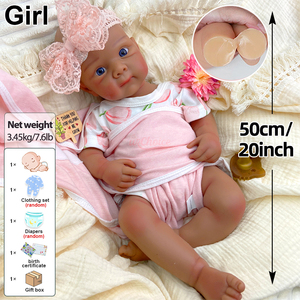 Muñecas Reborn al por Mayor Directo de Fábrica para Centros de Parentalidad, Realistas al Tacto como Recién Nacidos y con Extremidades Móviles, 20 Pulgadas, Bettie con Chupete, Muñeca - Product Image 4