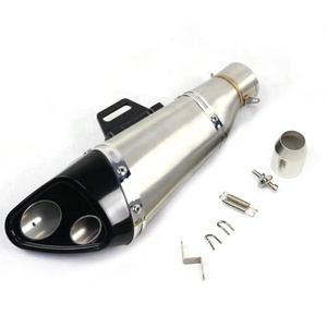 Silencieux d'échappement de moto en Fiber de carbone pour Nmax FZ1 R6 R15 R3 <span class=keywords><strong>ZX6R</strong></span> ZX10 Z900 CBR1000 GSXR1000 PCX125 PCX150 - Product Image 2