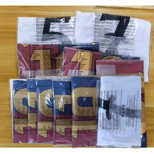 Completo da <span class=keywords><strong>Calcio</strong></span> a Strisce Bianche e Nere con Dettagli Gialli, Set Completo in Poliestere Traspirante per Uomo - Product Image 1