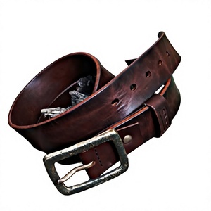 Ceintures en cuir de vachette pour hommes, style fête, accessoires de mode, personnalisables OEM ODM, durables, faites à la main, avec boucle en acier, étanches, motif tête de mort - Product Image 2