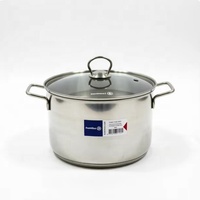 Lot de 10 grandes casseroles de cuisson multifonctionnelles en acier inoxydable 201 SUS pour cuisinière à induction