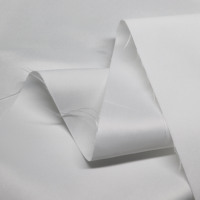 100D * 200D Polyester Recyclé Satin Tissus Blanc De Satin De Soie De Mariée Tissu Pour Fille Jupe Robe