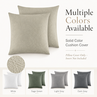 Housse de coussin carrée personnalisable OEM ODM au toucher doux avec fermeture éclair dissimulée, taie d'oreiller décorative