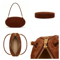 Luxuriöse Maßanfertigung Satchel Hobo Designer-Taschen Geldbörse Abend-Schultertasche Luxus Moderne Damenhandtasche mit Reißverschluss und Pompon