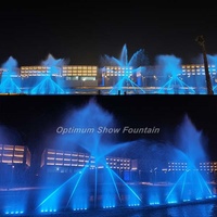 Fabricante Chino Ofrece Fuente de Agua para Jardín Exterior de Acero Inoxidable 304 de 100 m, Estilo Moderno, con Luces RGB