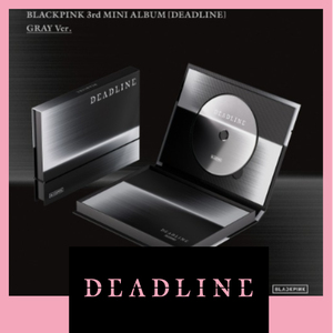 KPOP BLACKPINK 3er Mini Álbum DEADLINE GRAY Ver. CD Oficial Coleccionable Álbum Musical Grupo Femenino Coreano Regalo Merch Bluewave - Product Image 3