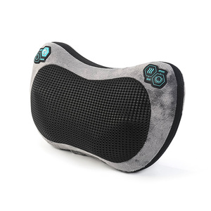 Almohada de masaje <span class=keywords><strong>Shiatsu</strong></span> para fisioterapia Cervical, masajeador para amasar el cuello, almohada de viaje, almohada de masaje para amasar eléctrica caliente - Product Image 2