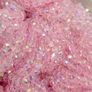 Groothandel glazen kristallen rondelle kralen met facetgeslepen nieuwe verfkleuren kristalglas kralen voor het maken van sieraden uit Yiwu fabriek - Product Image 5