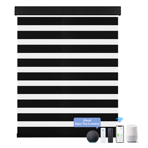 Điện văn phòng cửa sổ tùy chỉnh hai lớp Zebra Rèm cơ giới ngày & đêm Venetian phong cách vải lăn Shades - Product Image 2