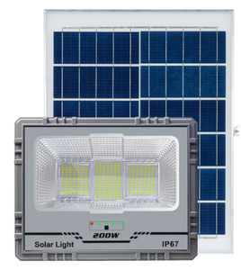 Reflector LED Solar para Jardín, Luz Blanca, Acabado Negro, de Alta Eficiencia - Product Image 1