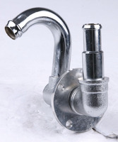 Tuyau d'incendie flexible en laiton/aluminium de 3/4 pouce avec joints pivotants, finition laiton/chromée pour les incendies de classe A et B