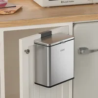 Mini poubelle en acier inoxydable poubelles Table de cuisine poubelle salon poubelle suspendue pour bureau salle de bain poubelle