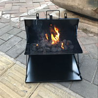 Barbecue sans fumée en acier inoxydable pour le camping, barbecue au charbon de bois jetable, barbecue pour le camping, porte-bagages